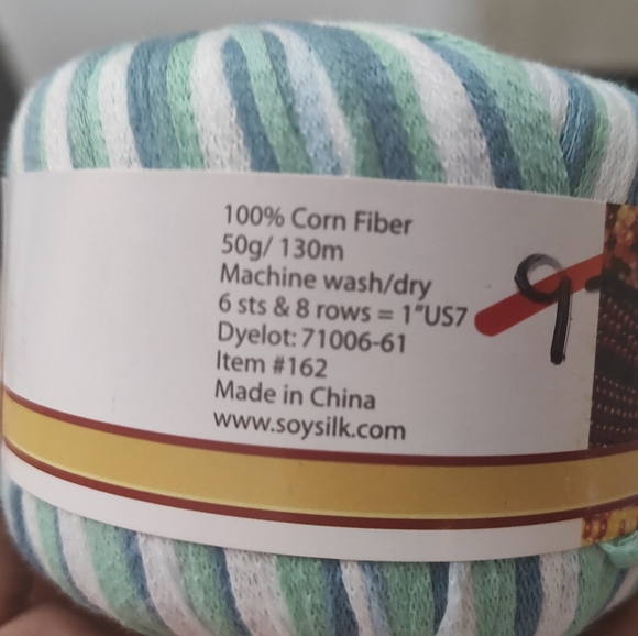 Amaizing Yarn 4 Skeins 100% Corn Fiber 50 Grams 130 Meters Per Skein - Picture 3 of 5